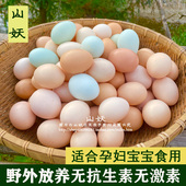 新鲜自养农家散养柴鸡蛋无激素笨鸡蛋孕妇宝宝土鸡蛋月子蛋谷物蛋