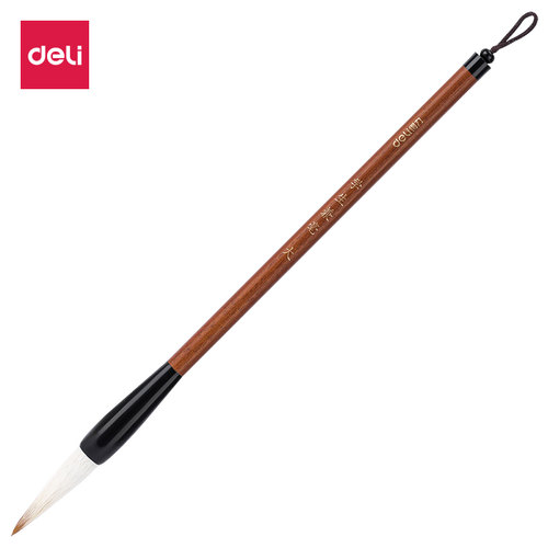 得力6583兼毫毛笔大号(浅棕色)