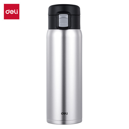 得力LL625保温杯(弹盖)(480mL)(316内胆)(彩盒装)保温保冷大容量