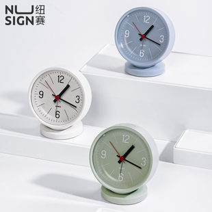 得力NS886纽赛指针式闹钟学生用时钟儿童男女孩多功能起床神器