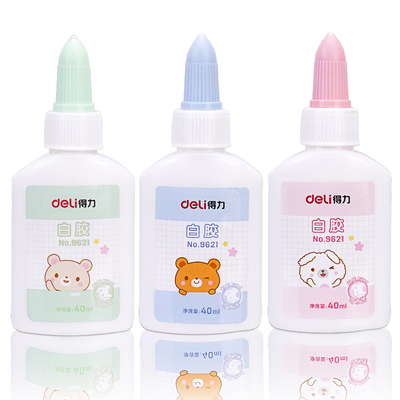 得力学生手工课可洗物品白乳胶