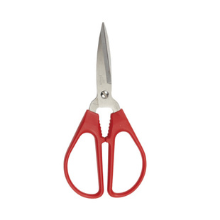 不锈钢剪刀办公剪刀家用剪刀145mm 把 得力6035剪刀 红