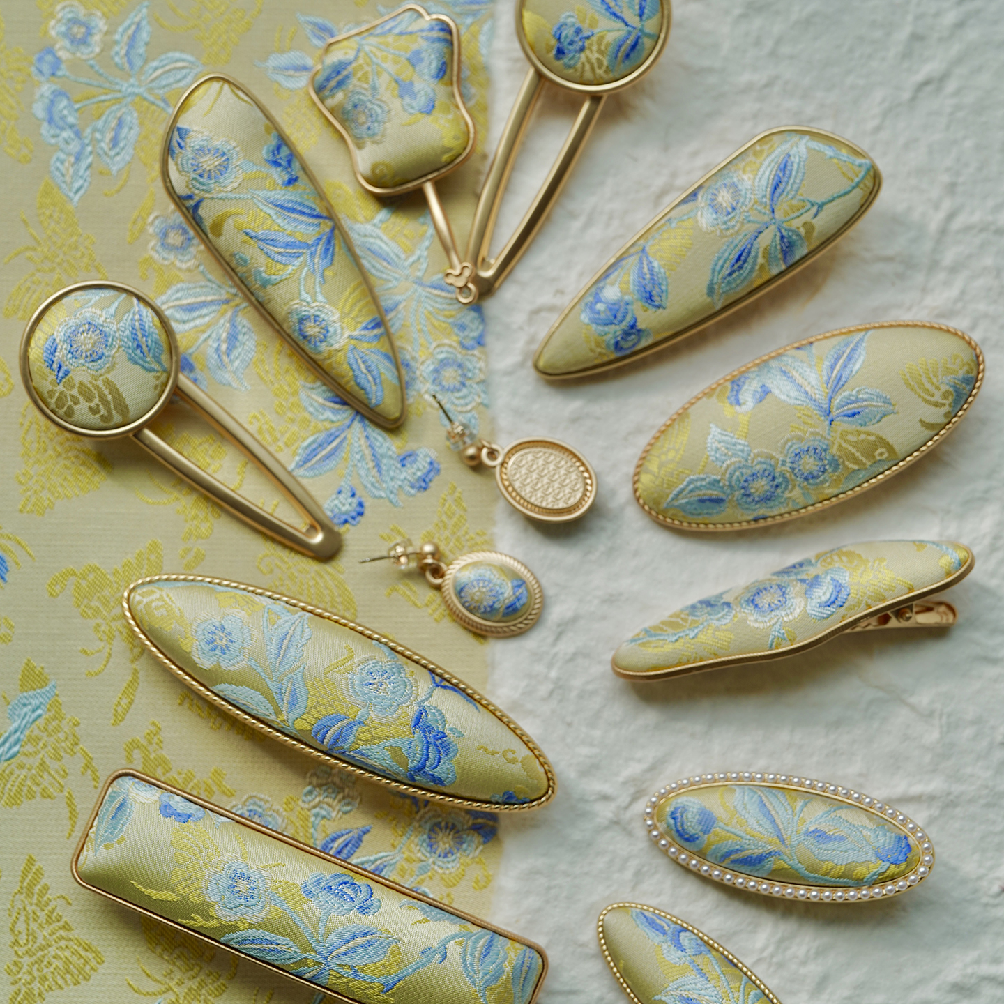 国风真丝宋锦发饰结婚节日礼物