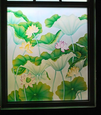 盛夏绿荷花生机勃勃绿荷叶青青