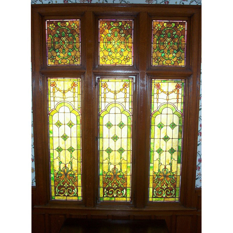 整片钢化雕刻工艺蒂凡尼艺术玻璃