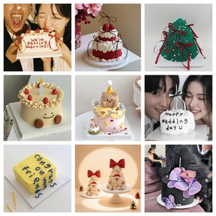 橱窗陈列 仿真生日蛋糕模型 摄影道具模具拍照 热销款 闪发2