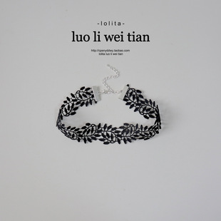 暗黑镂空蕾丝项圈女遮颈纹短款锁骨颈链新款推荐性感大腿圈脖环