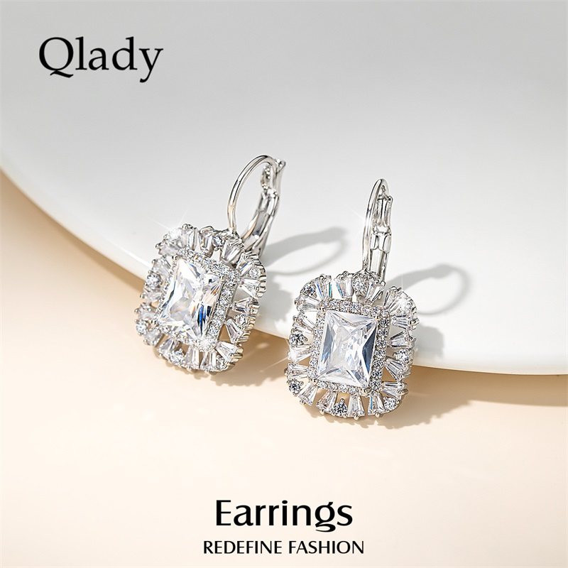 锆石耳钉耳饰女小众独特耳环轻奢高级感2025新款爆款耳扣耳坠精致,饰品/流行首饰/时尚饰品新,耳环,淘宝优惠券,粉丝福利购,淘宝优惠卷