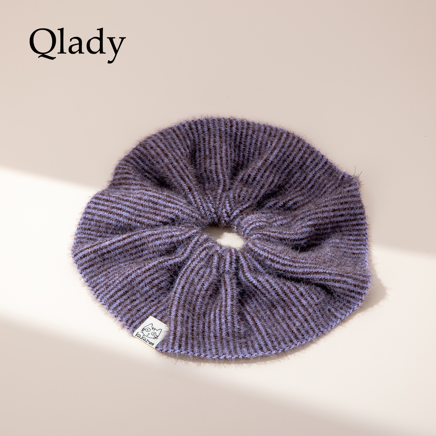 【新品】紫色针织毛呢发圈大肠橡皮筋女扎头头饰发饰2025新款发绳