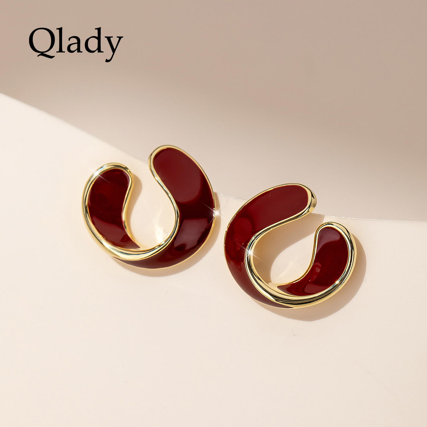 【新品】耳饰女养耳洞红色银耳钉2025新款爆款高级感精致小巧耳环