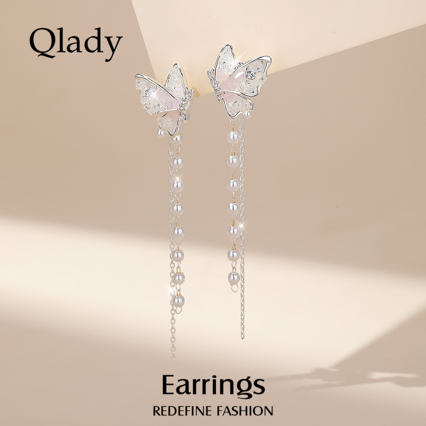 蝴蝶耳饰女耳钉流苏耳环2025新款爆款高级感秋冬巨好看度假风耳坠,饰品/流行首饰/时尚饰品新,耳环,淘宝优惠券,粉丝福利购,淘宝优惠卷