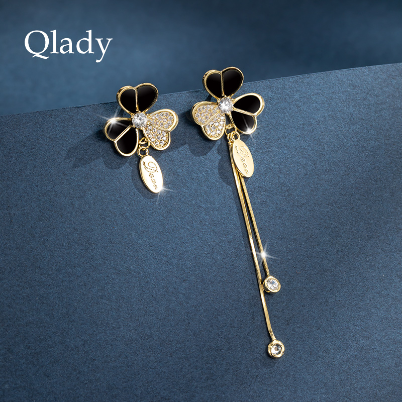 不对称耳环小众纯银设计感女