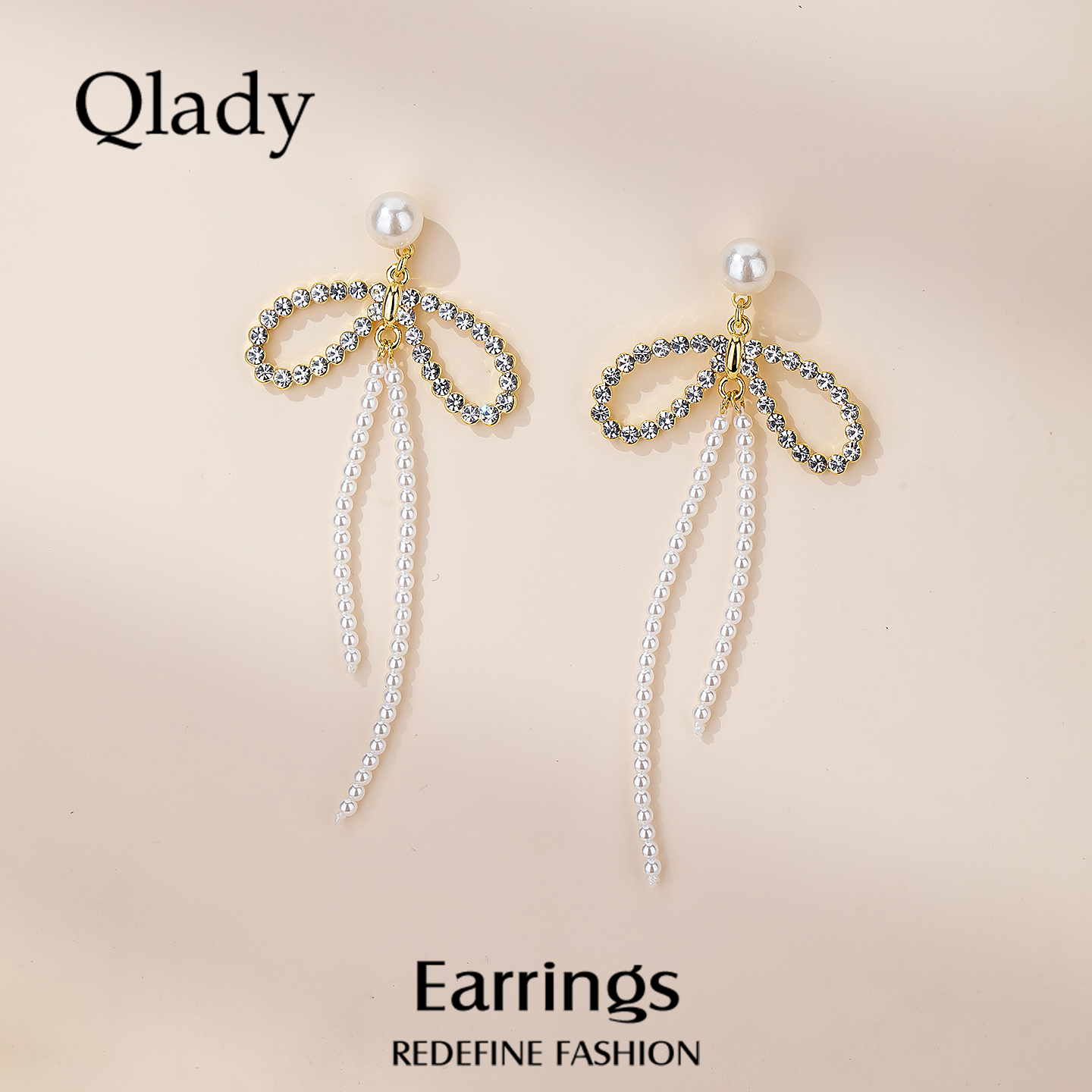 【新品】蝴蝶结耳钉流苏耳饰女巨好看耳环2025新款爆款高级感耳坠