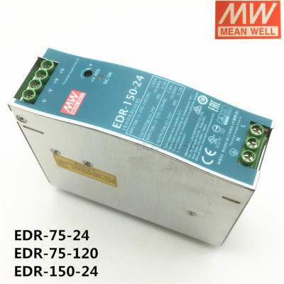 EDR-150-24台湾明纬EDR-120-24导轨开关电源EDR-75-24直流灯箱LED
