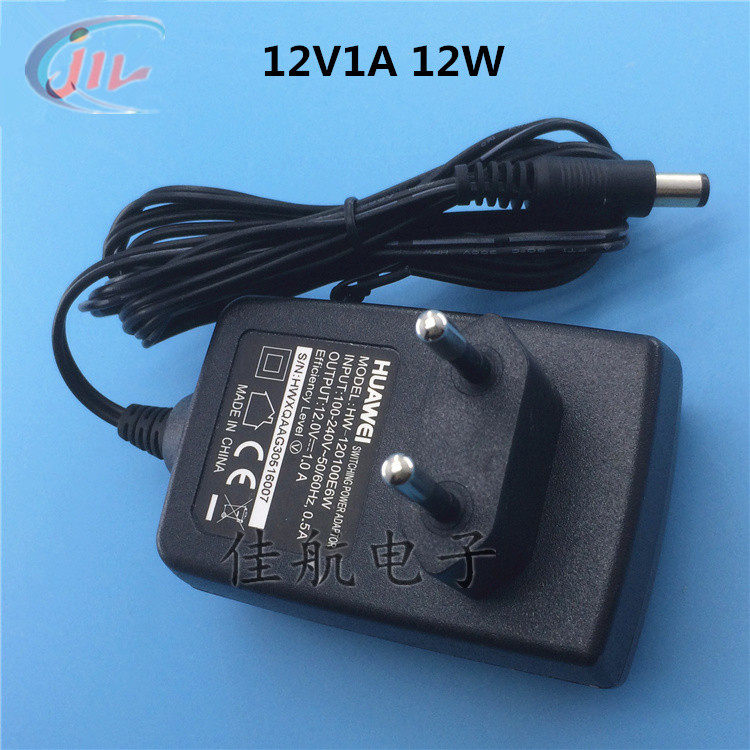 12V1A 电源适配器12V1000MA路由器HW-120100E6W机顶盒1A电源欧规