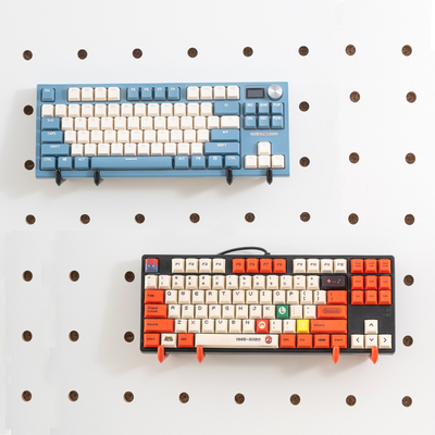 木目iwood免打孔洞洞板键盘架