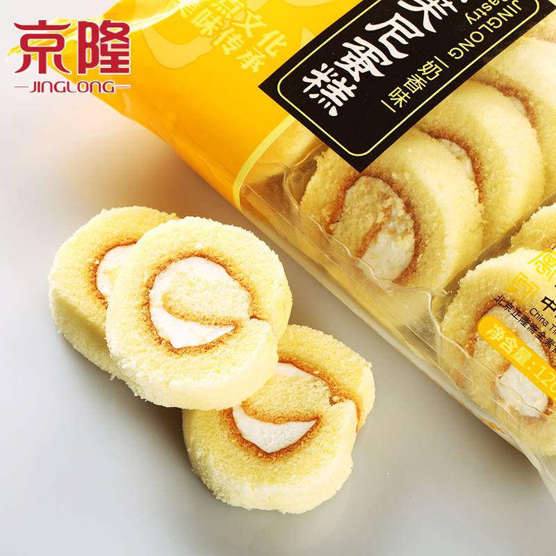 京隆法芙尼蛋糕120g巧克力奶油夾心早餐糕點(diǎn)零食小面包正隆齋食品
