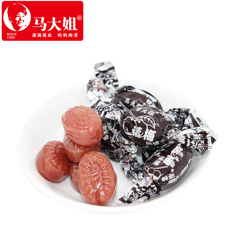 马大姐酸甜口味话梅糖500g小包装休闲零食糖果水果硬糖果汁糖喜糖