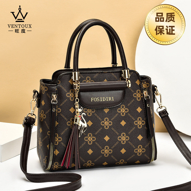 真皮妈妈包2026新款时尚潮流中年女士手提包大容量气质印花斜挎包,箱包皮具/热销女包/男包,通用款女包,淘宝优惠券,粉丝福利购,淘宝优惠卷