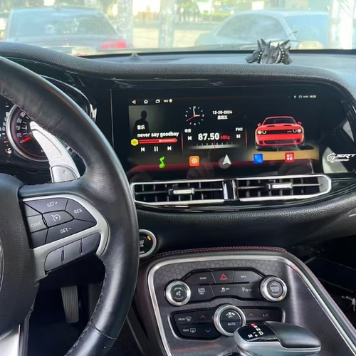 适用Dodge Challenger道奇挑战者地狱猫安卓导航一体机12.3寸跨境