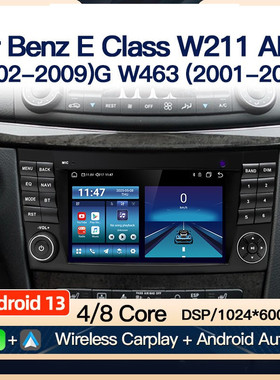 适用于奔驰E级W211 AMG W209 W 219 G-Class W463安卓导航Carplay