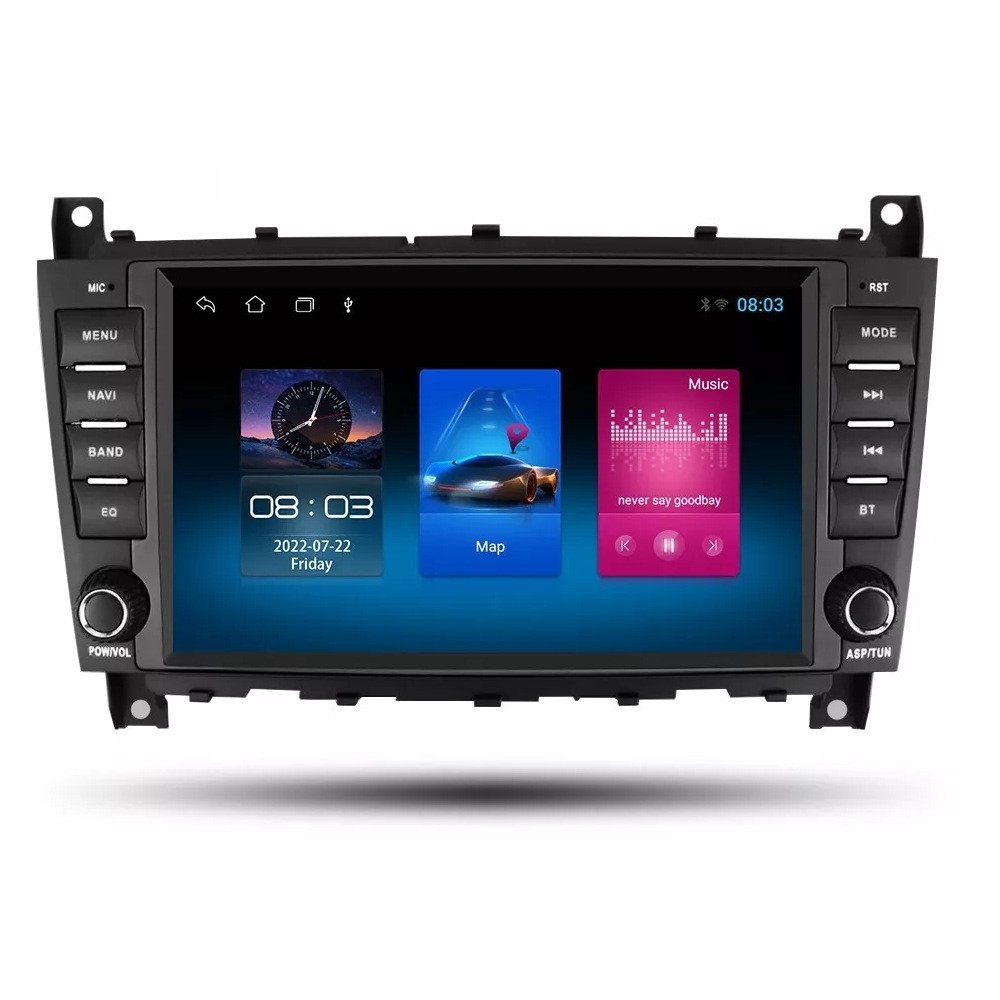 8英寸适用于BENZ CLK W203 W209奔驰安卓导航一体机播内置Carplay