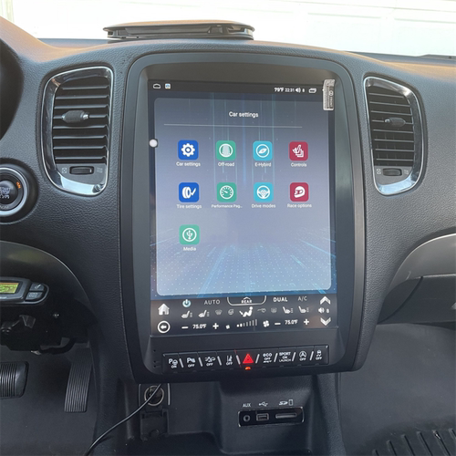 适用于道奇杜兰戈安卓智能导航一体机13寸竖屏八核4+64G带carplay