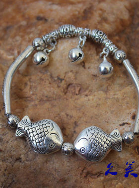 云南民族风饰品复古铃铛礼物手链