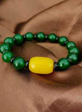 绿玉髓黄玉髓复古时尚手串