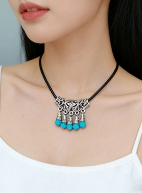 新款云南民族风短款项链