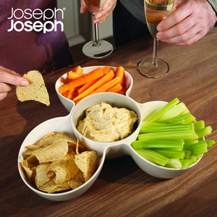英国Joseph Joseph分格配菜盘聚餐蘸料盘聚会零食盘家用高级高档
