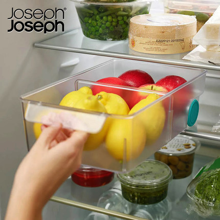 英国Joseph Joseph冰箱收纳盒抽屉式带轮子食品储物厨房整理保鲜