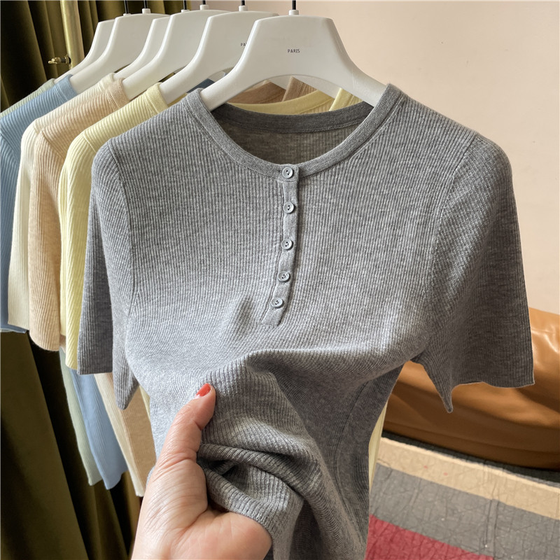 羊毛短款套头圆领单穿