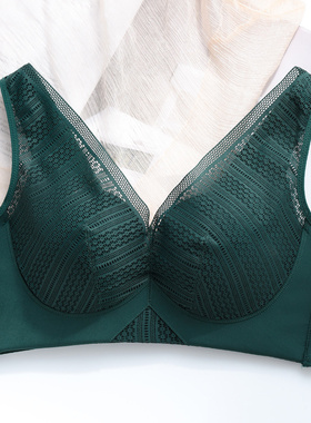 胖MM全罩杯95C100D大胸显小内衣女薄文胸加肥大码收副乳聚拢胸罩