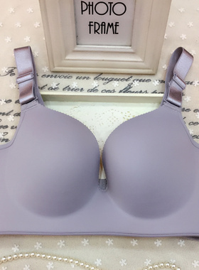 无钢圈聚拢75D95B全罩杯内衣无痕加肥加大码胖mm200斤薄款文胸罩