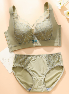 加肥聚拢无痕大胸显小调整形胖MM75D大码文胸罩全包全罩杯5扣内衣