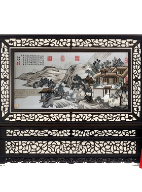 有福湘绣苏绣蜀绣粤绣客厅书房