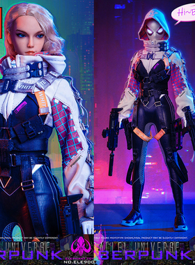 JEU【现货】大象1/6赛博蜘蛛女手办模型 可动人偶可动眼 ELE9002