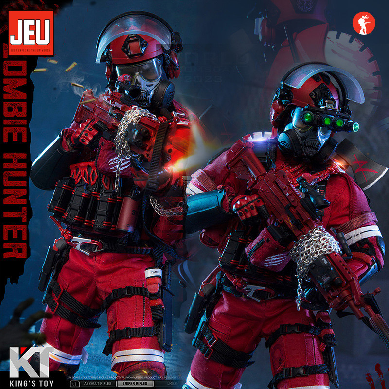 JEU【现货】1/6兵人模型 KT8009世界末日丧尸猎手可动手办人偶