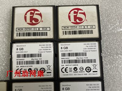 F5 MEM-0094-01 8GB CF 卡 SSD-C08G-4527 900-100-600