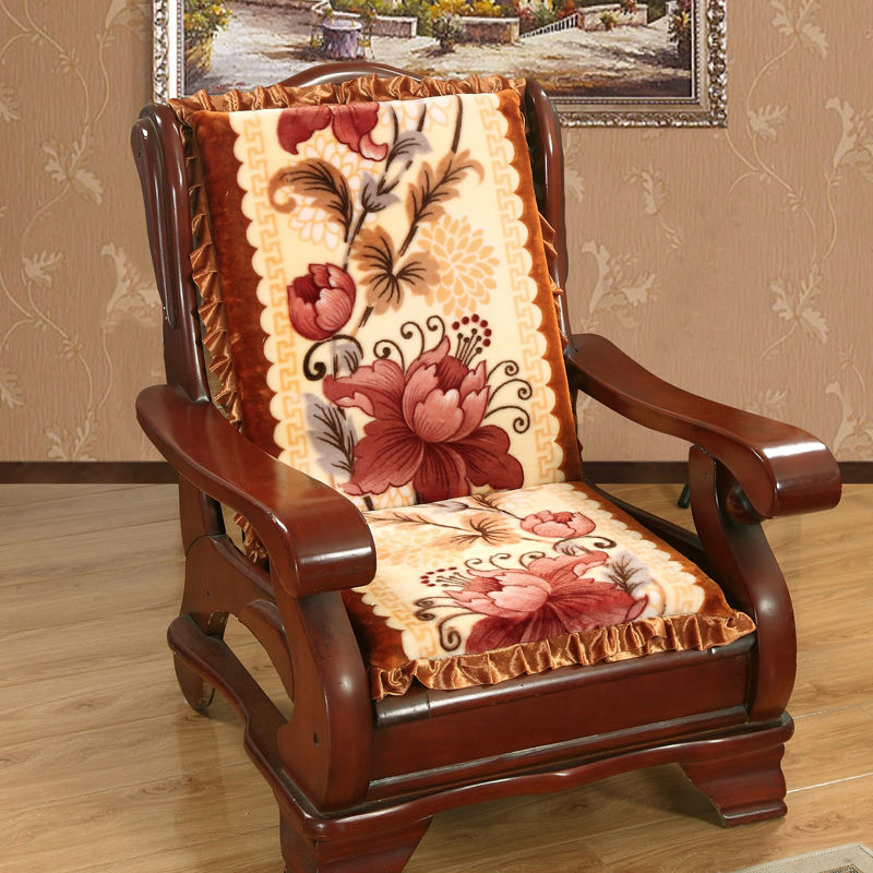 毛绒可拆洗中式通用防滑