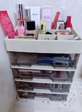 小孩子铅笔彩笔学习小物件收纳出租房化妆品收纳多层置物抽屉防尘