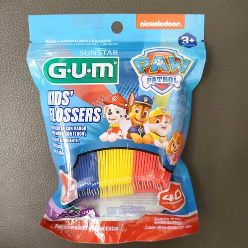 现货牙线棒G·U·M含氟儿童