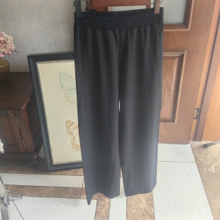 显瘦版型好纯羊毛女士小直筒长裤休闲裤修饰腿型口袋有拉链