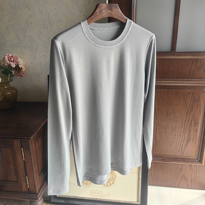 美利奴纯羊毛15.5微米男士长袖圆领T恤户外运动速干上衣