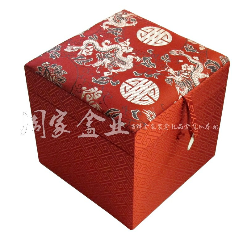 中式木质框架立方型锦盒礼品盒茶壶笔筒把玩件瓷器包装盒精品礼盒