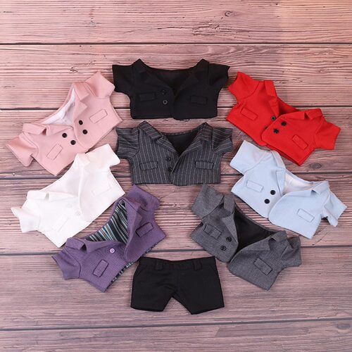 20厘米娃衣西装换装丝绒礼服