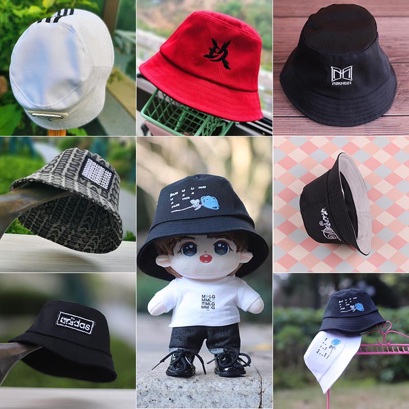 20厘米棉花娃娃渔夫帽明星遮阳帽