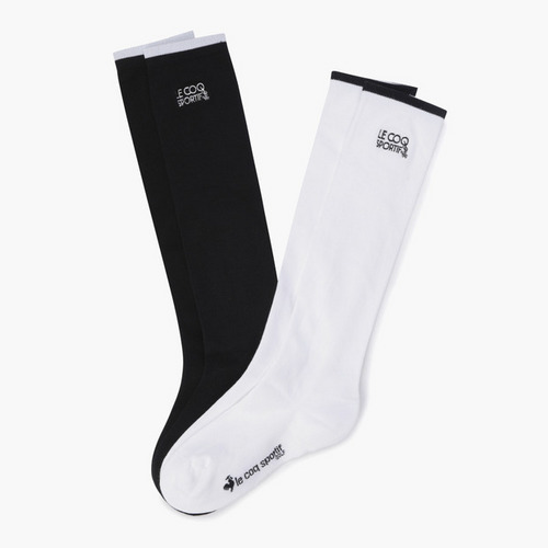 韩国正品代购LeCoq公鸡高尔夫球袜25初秋女士运动标志透气长筒袜