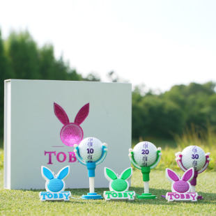 TOBBY韩国正品代购高尔夫球tee球钉塑料刻度短开球t配件防丢tee
